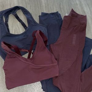 Gymshark bundle - 2 sports bras 2 full length leggings